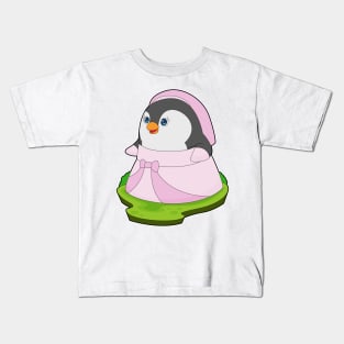 Penguin Bride Dress Wedding Kids T-Shirt